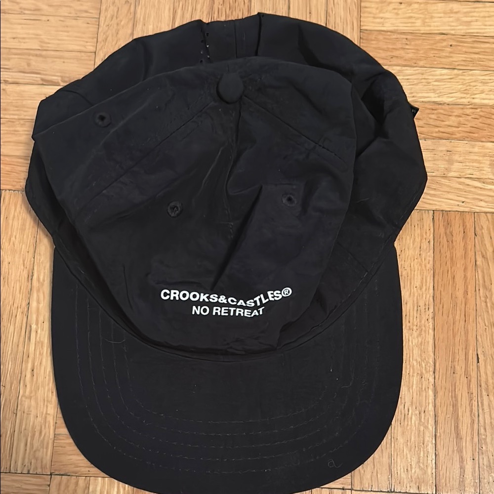 Crooks & Castles Black No Retreat Cap